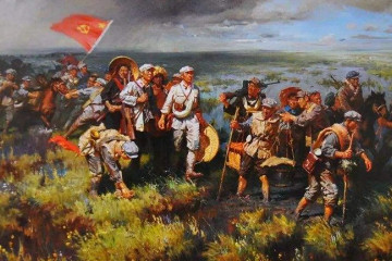红军长征起止时间和地点，1934年10月到1936年10月(从瑞金到甘肃)